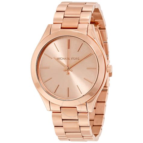 michael kors black face rose gold watch|rose gold mk watch men.